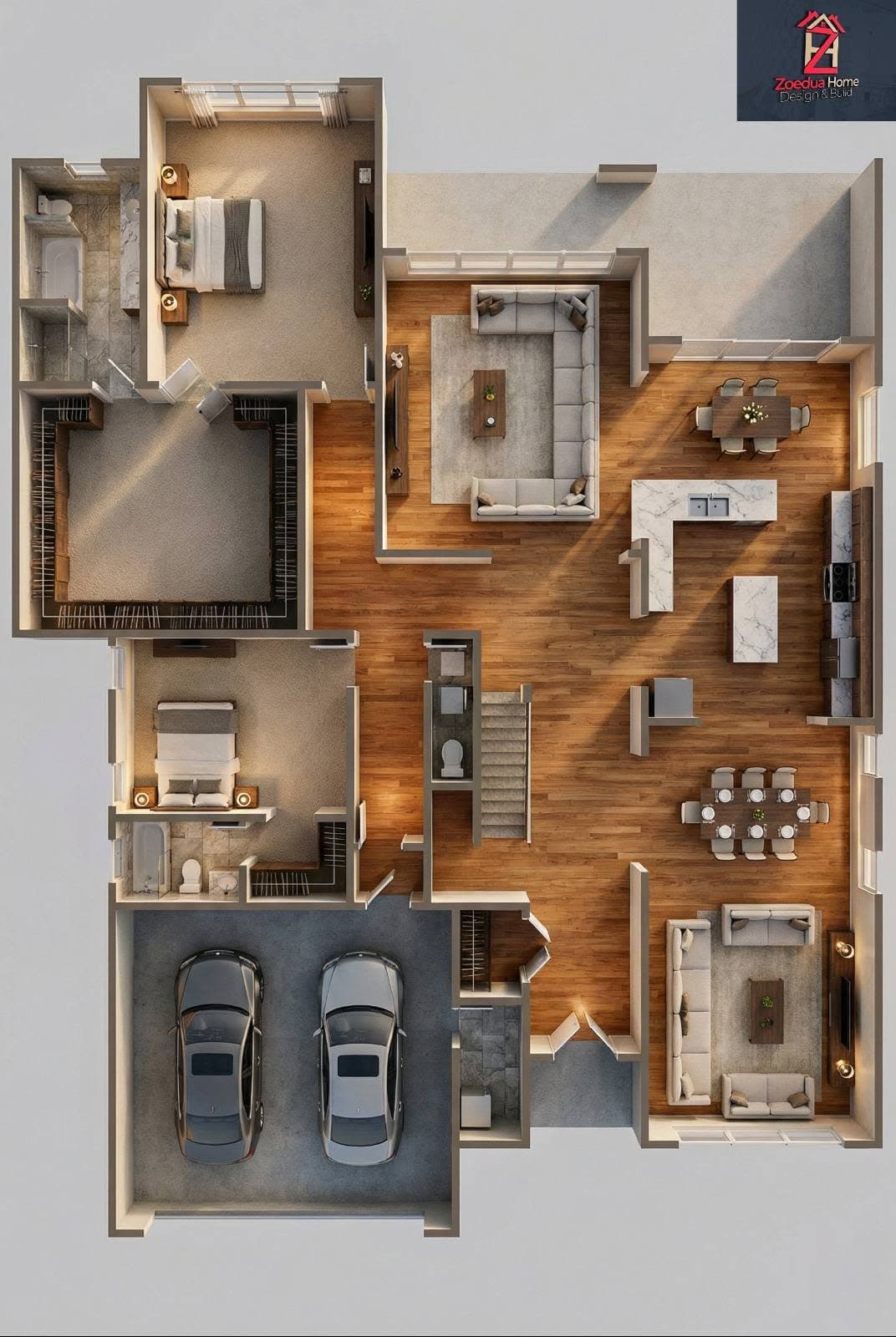 The Five-Bedroom Concept — design solution